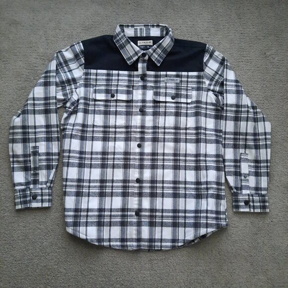 NEW Magellan Western Plaid Flannel Shacket Men's XL Classic Fit Long Sleeves - Picture 2 of 9